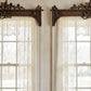 Pair of Antique Carved Floral Wooden Window Valances – Circa 1890–1920