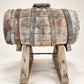 Antique Rustic Wooden Barrel on Stand | Circa 1900–1940