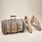 Antique Rustic Wooden Barrel on Stand | Circa 1900–1940