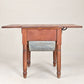 Antique Drop-Leaf Kitchen Worktable with Storage – Circa 1890–1920