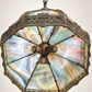 Antique Eight-Panel Slag Glass Hanging Pendant Light | Circa 1910–1930