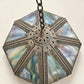 Antique Eight-Panel Slag Glass Hanging Pendant Light | Circa 1910–1930