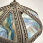 Antique Eight-Panel Slag Glass Hanging Pendant Light | Circa 1910–1930