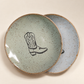 Handcrafted Cowboy Boot Stoneware Trinket Dish