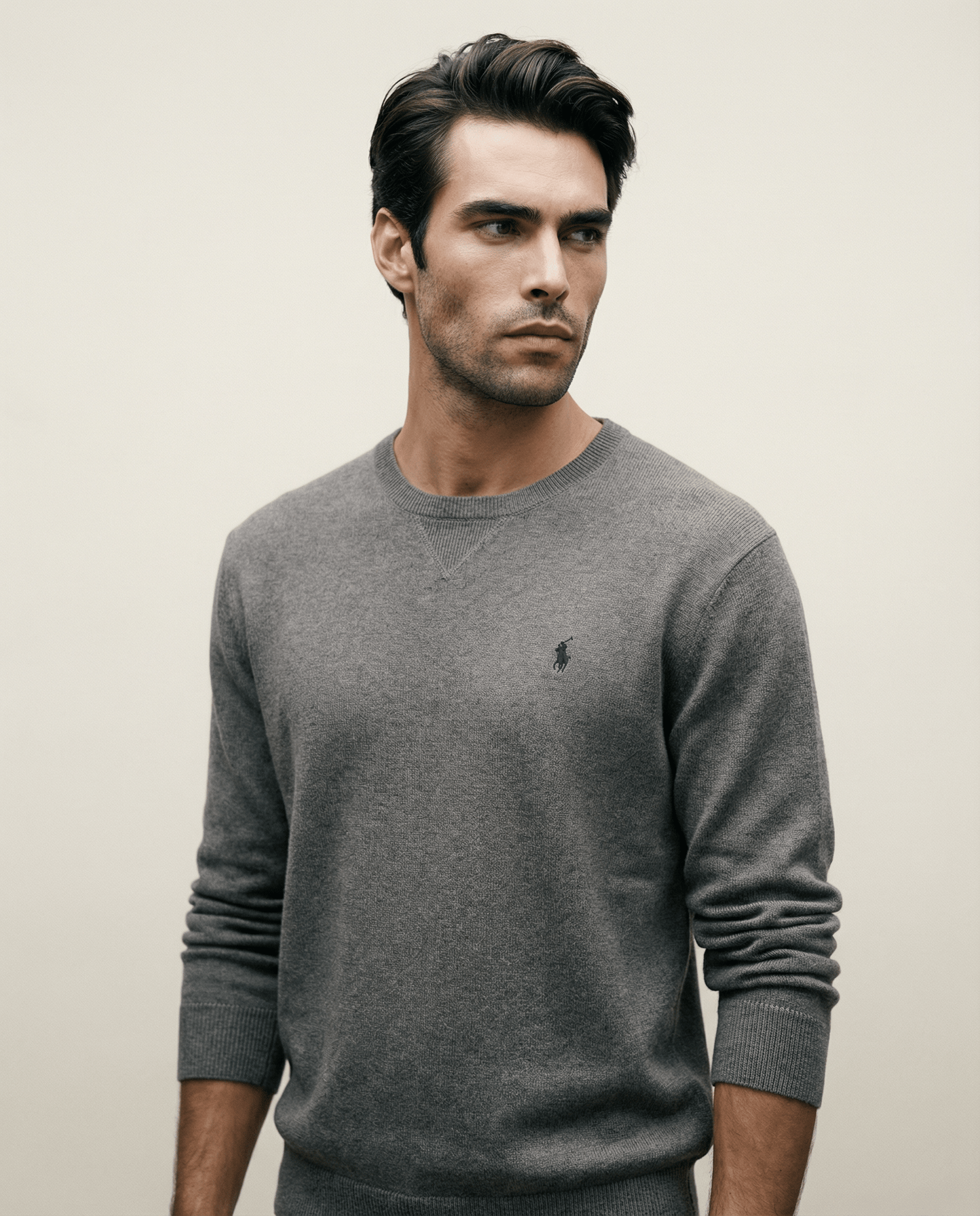 Ralph Lauren Gray Knit Sweater – Size L