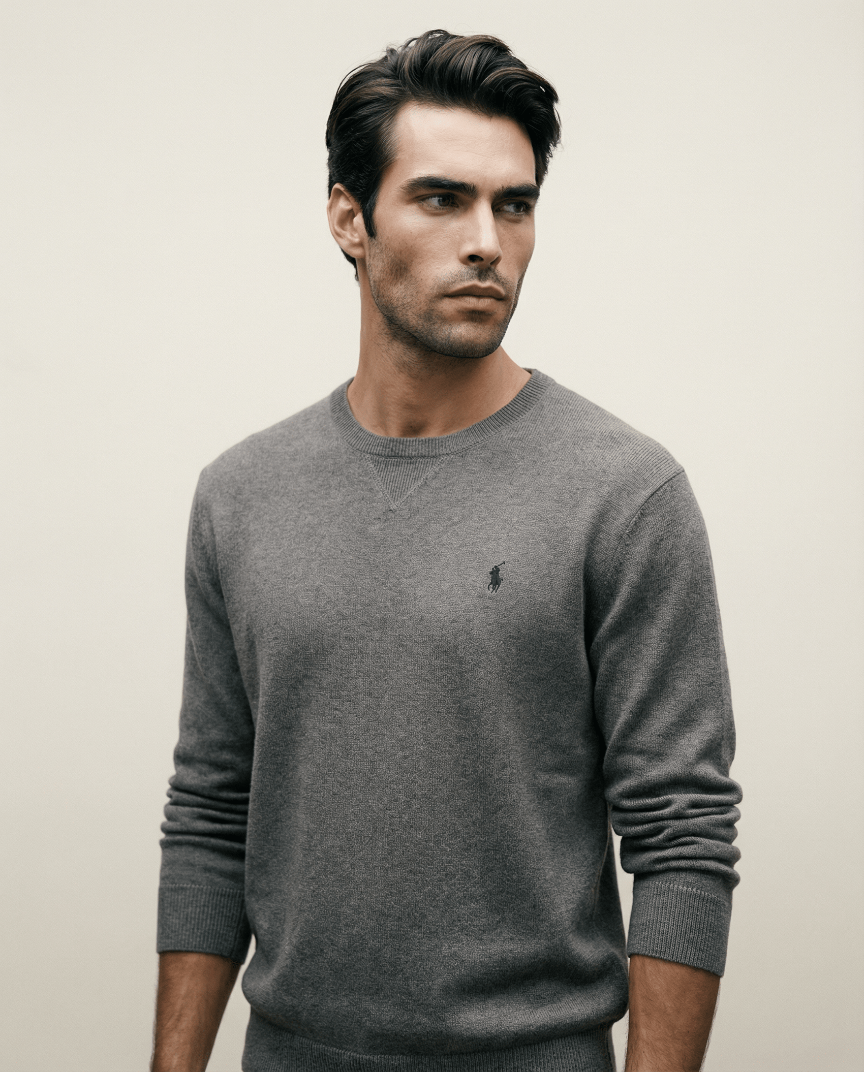 Ralph Lauren Gray Knit Sweater – Size L