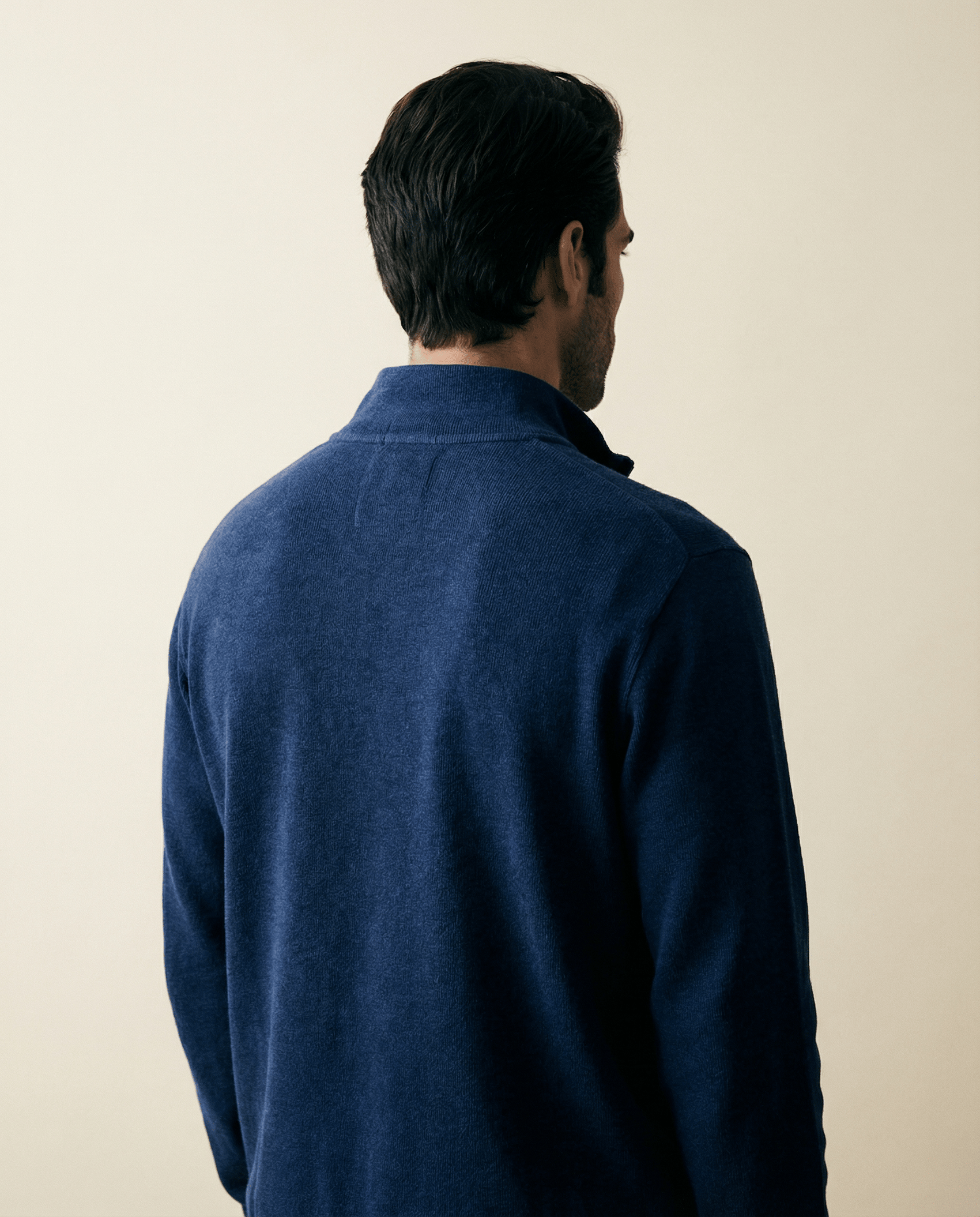 Ralph Lauren Navy Quarter-Zip Pullover — Size XL