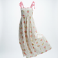 Floral Tie-Strap Maxi Dress - L