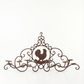 Wrought Iron Rooster Motif Hanging Candle Chandelier