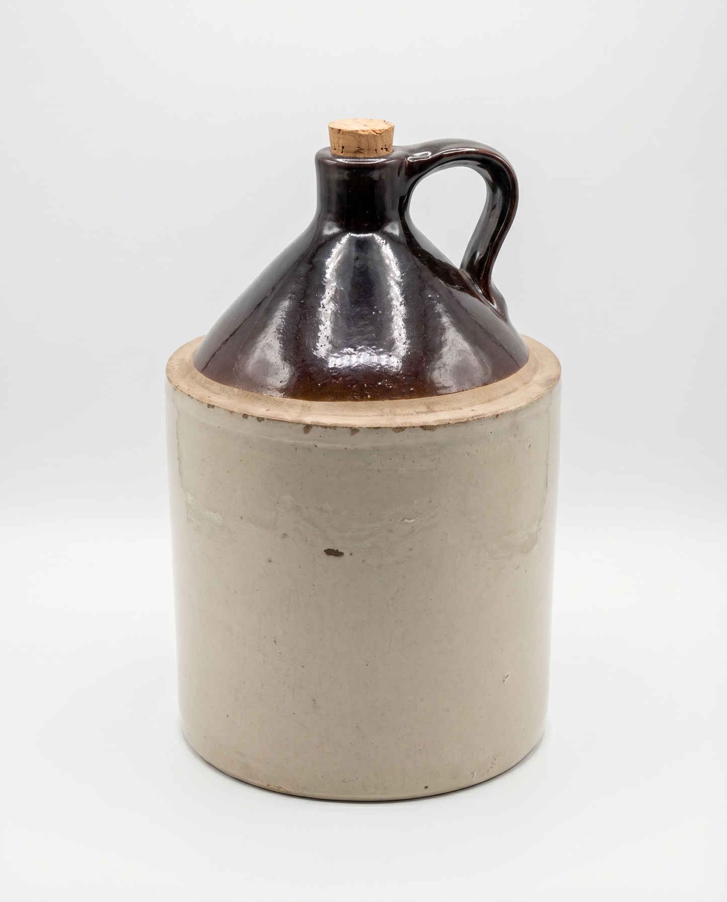Antique Stoneware Jug – Albany Slip Glaze Top