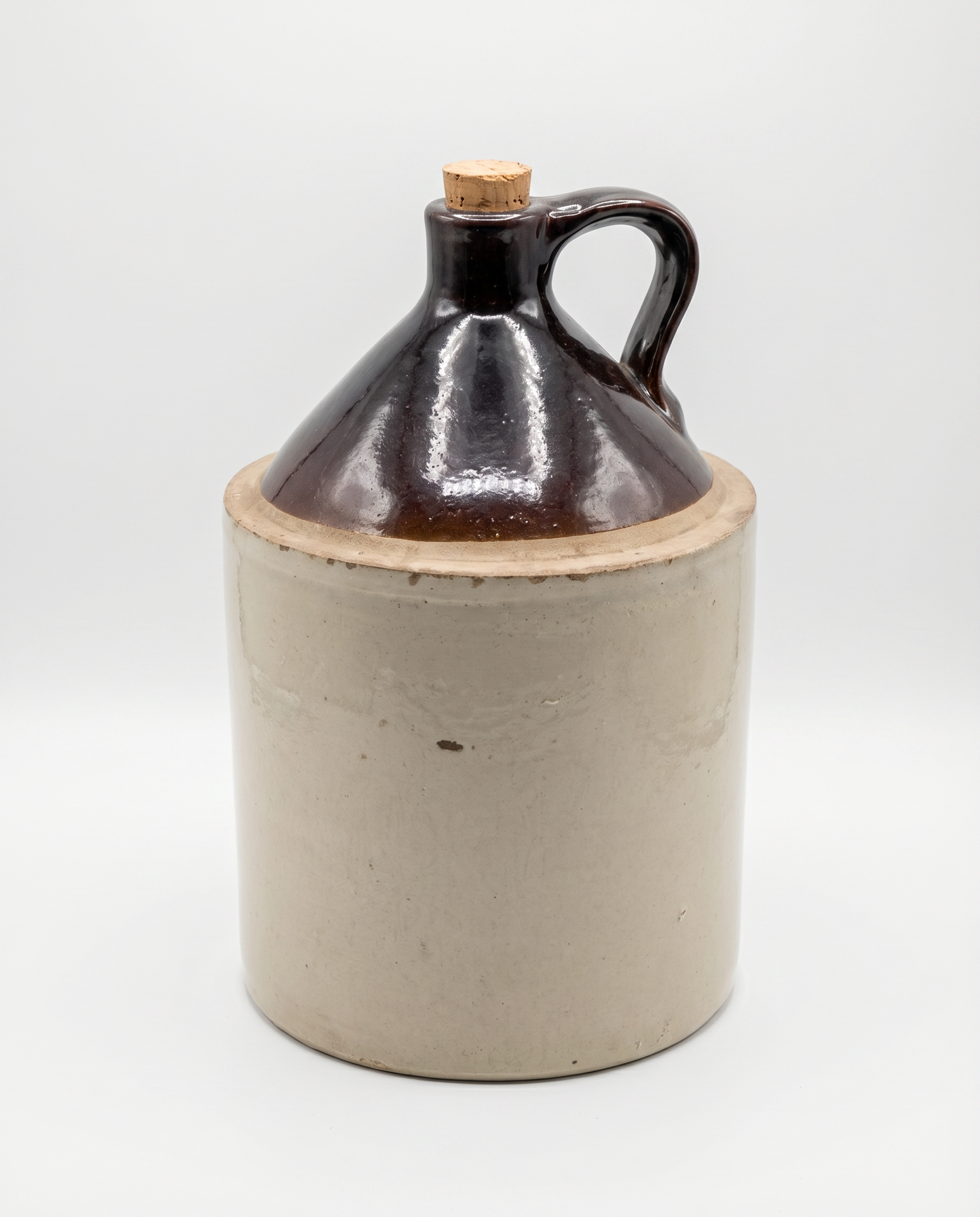 Antique Stoneware Jug – Albany Slip Glaze Top