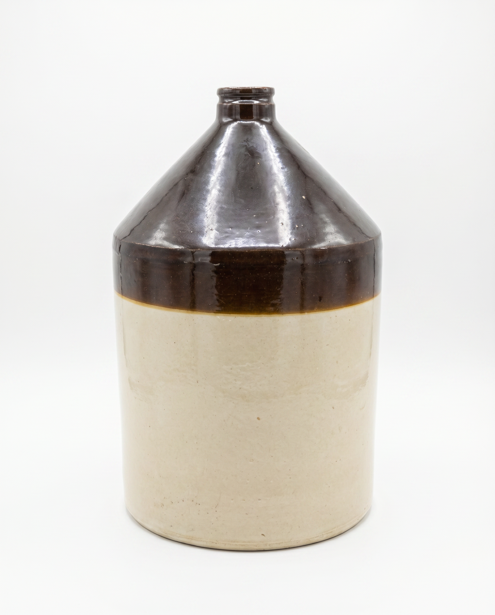 Large Antique Stoneware Jug – Albany Slip Glaze