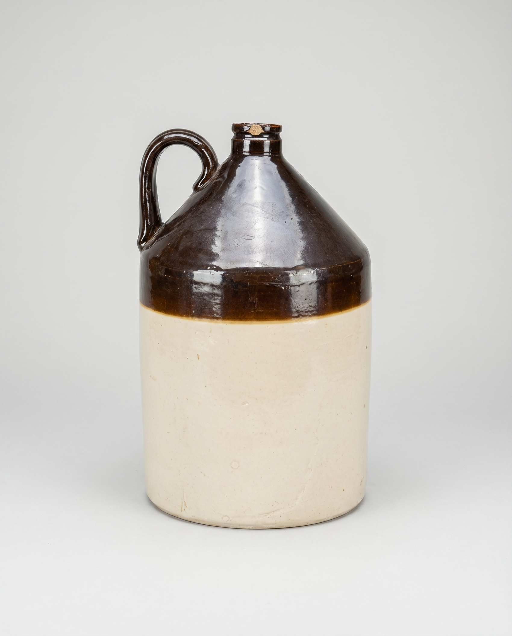 Large Antique Stoneware Jug – Albany Slip Glaze