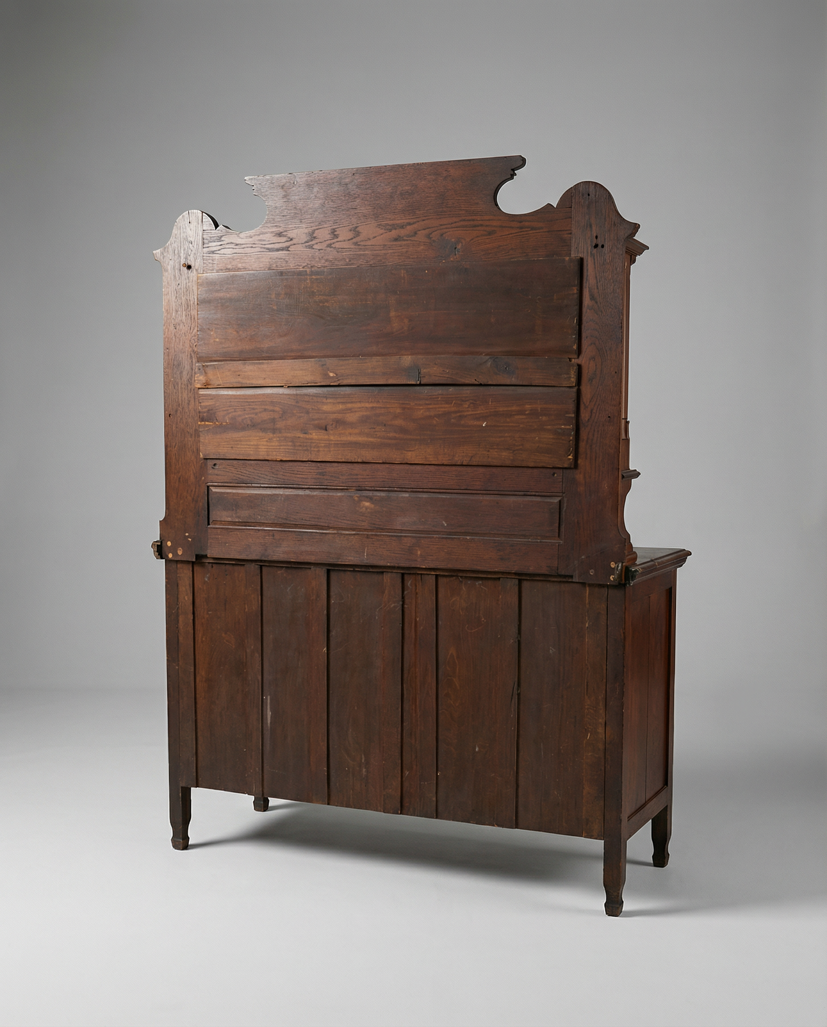 Antique Oak Sideboard with Mirror Back (Buffet Cabinet)