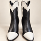 Lucchese Black & White Western Heel Boot – Size 6.5