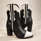 Lucchese Black & White Western Heel Boot – Size 6.5