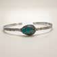Sterling Silver Turquoise Cuff Bracelet – Adjustable