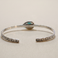 Sterling Silver Turquoise Cuff Bracelet – Adjustable