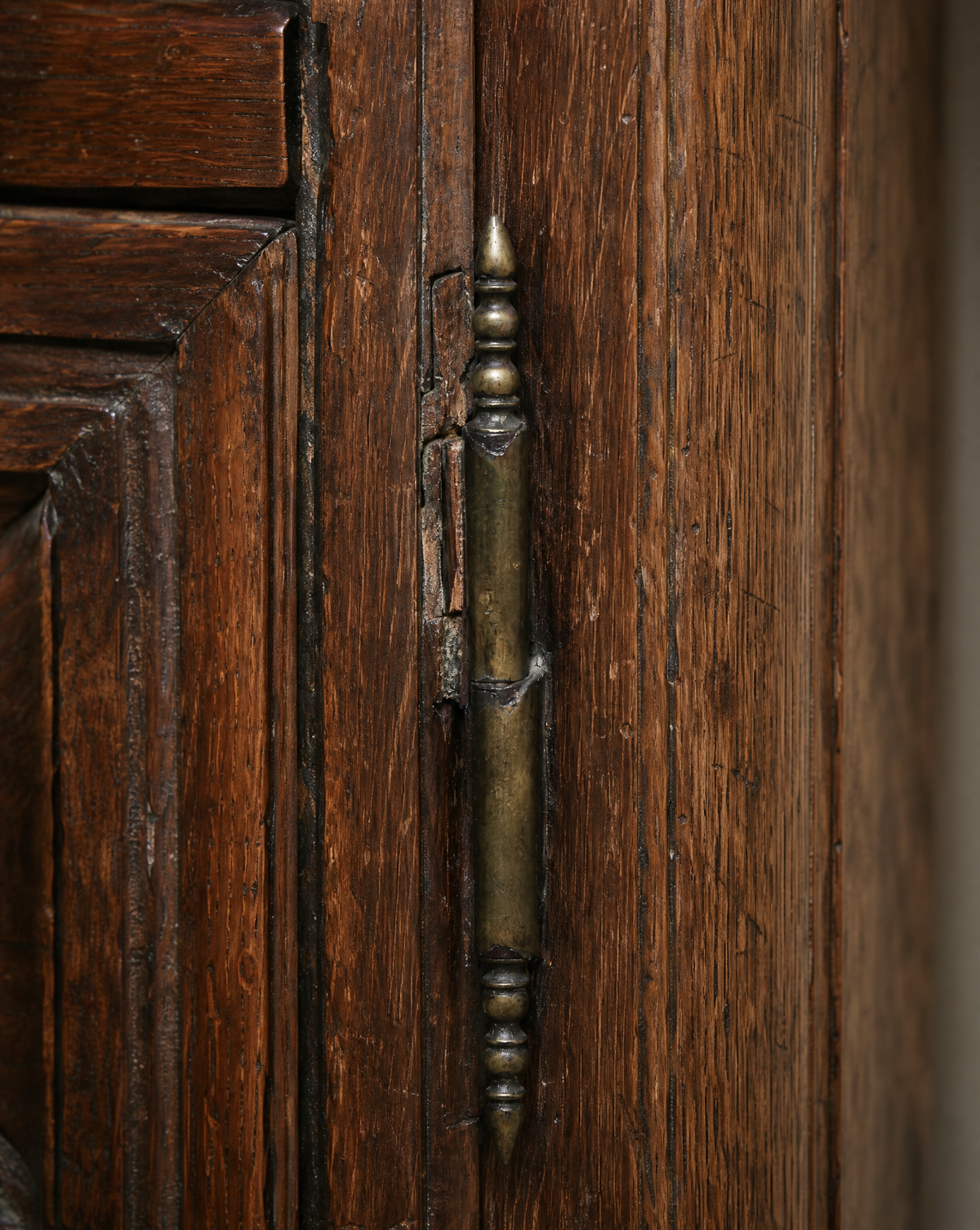 Antique French Oak Deux-Corps Cupboard