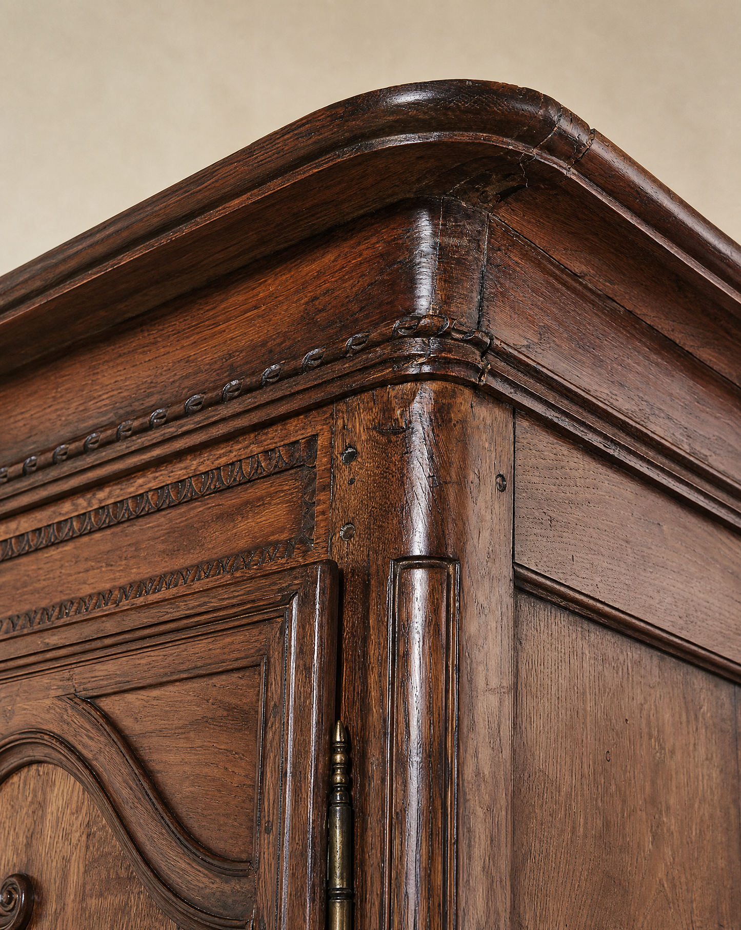 Antique French Oak Deux-Corps Cupboard