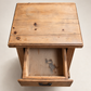 Vintage Primitive Pine Three-Drawer Bedside Chest