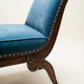 Vintage Neoclassical Upholstered Chaise Lounge, c. 1940s–1960s