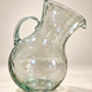 Large Hand-Blown Tilted Glass Pitcher