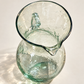 Large Hand-Blown Tilted Glass Pitcher