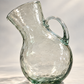 Large Hand-Blown Tilted Glass Pitcher