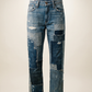 Polo Ralph Lauren Repaired Patchwork Distressed Jeans – 34x35