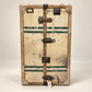 Pair of Vintage Matching Wardrobe Steamer Trunks with Full Hanging & Drawer Interiors