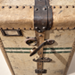 Pair of Vintage Matching Wardrobe Steamer Trunks with Full Hanging & Drawer Interiors