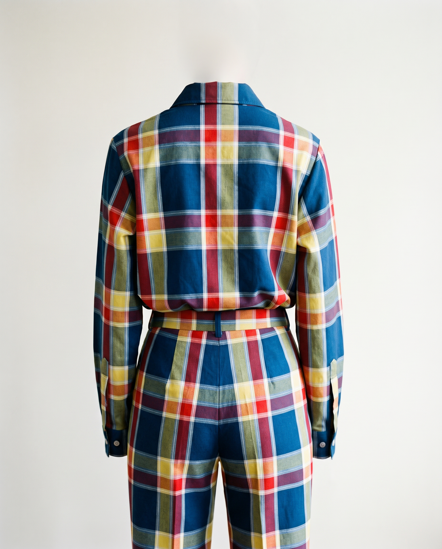 1970s Haymaker Plaid Two-Piece Set – Shirt & Trousers