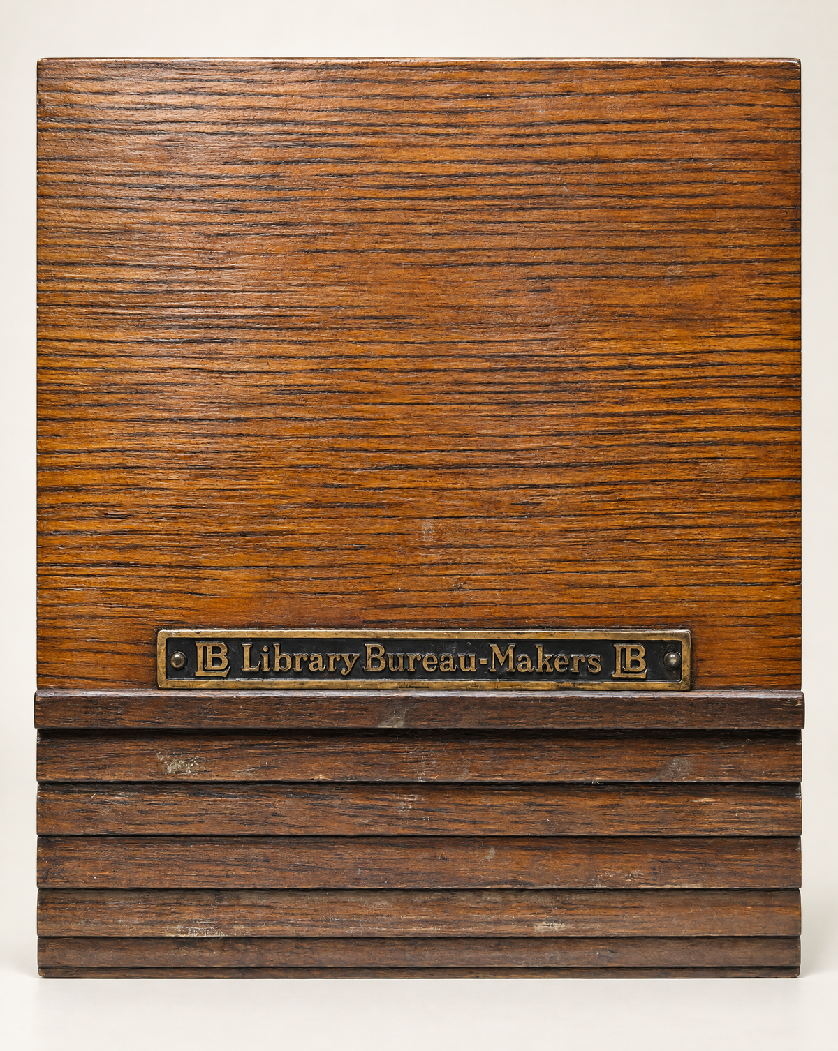 Antique Library Bureau Makers Oak Roll-Top Storage Cabinet | Circa 1900–1925