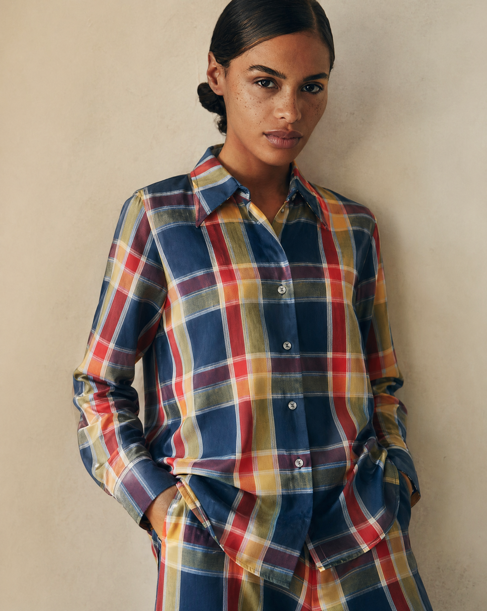 1970s Haymaker Plaid Two-Piece Set – Shirt & Trousers