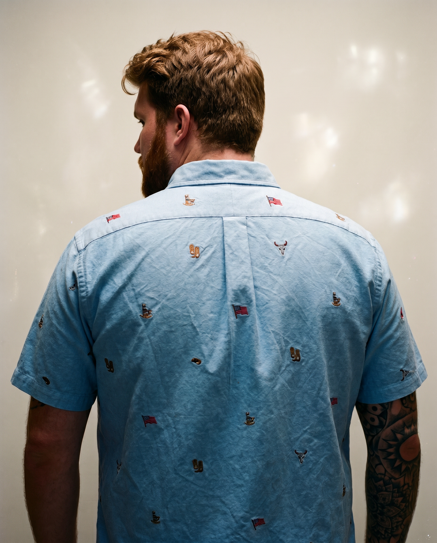 Ralph Lauren Western Americana Embroidered Button-Down Shirt – Size XXL