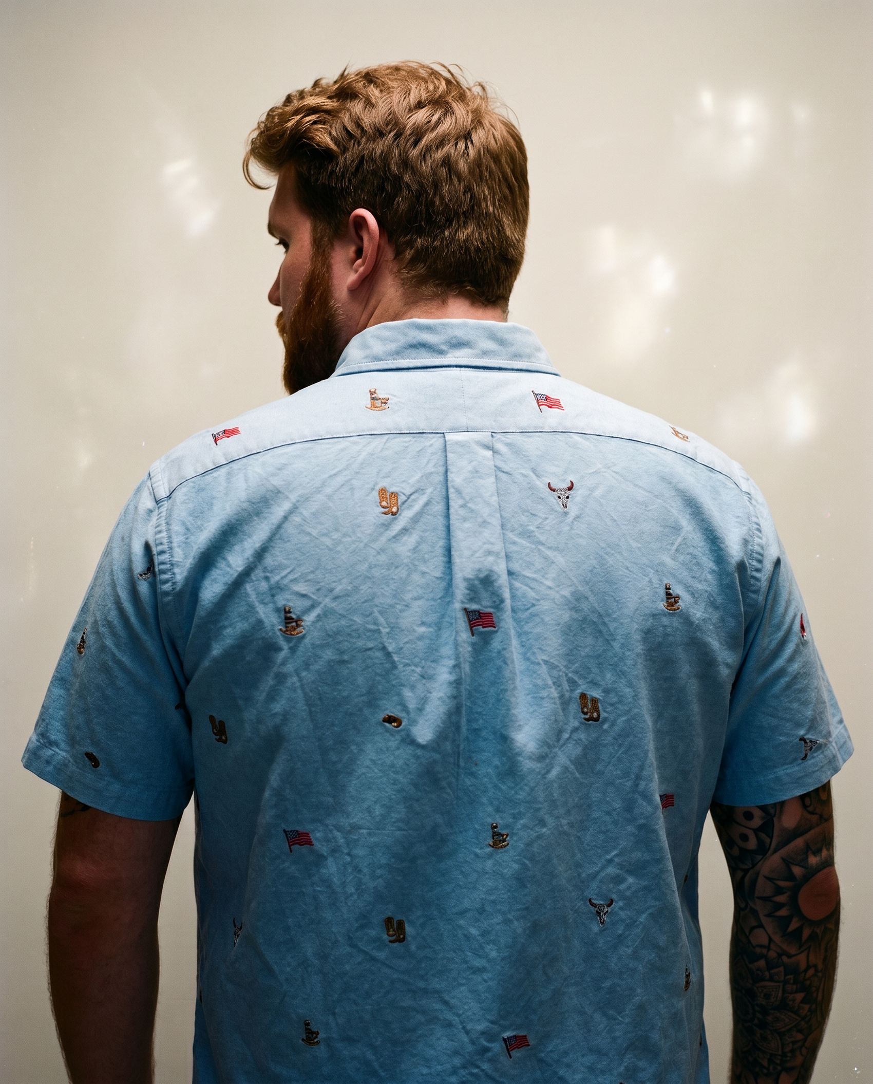 Ralph Lauren Western Americana Embroidered Button-Down Shirt – Size XXL