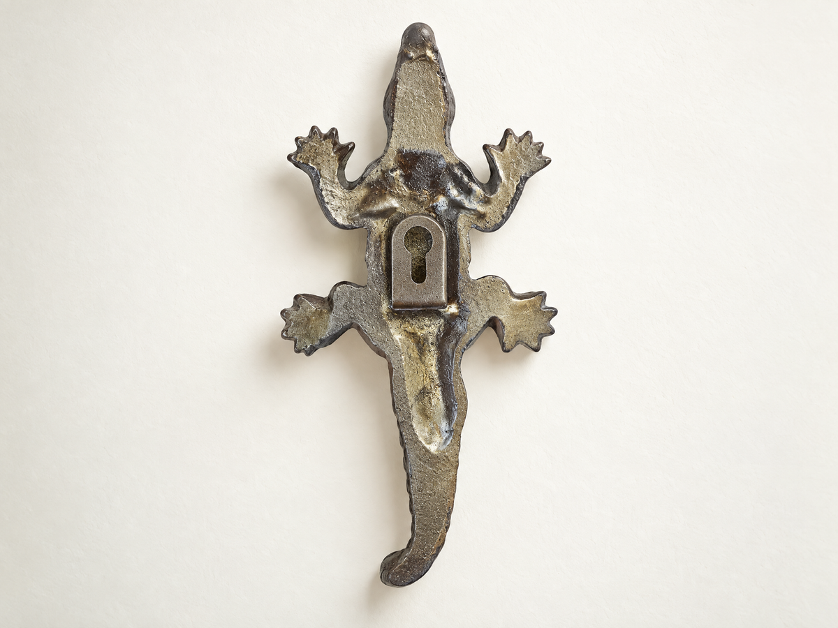 Cast Iron Alligator Wall Hook