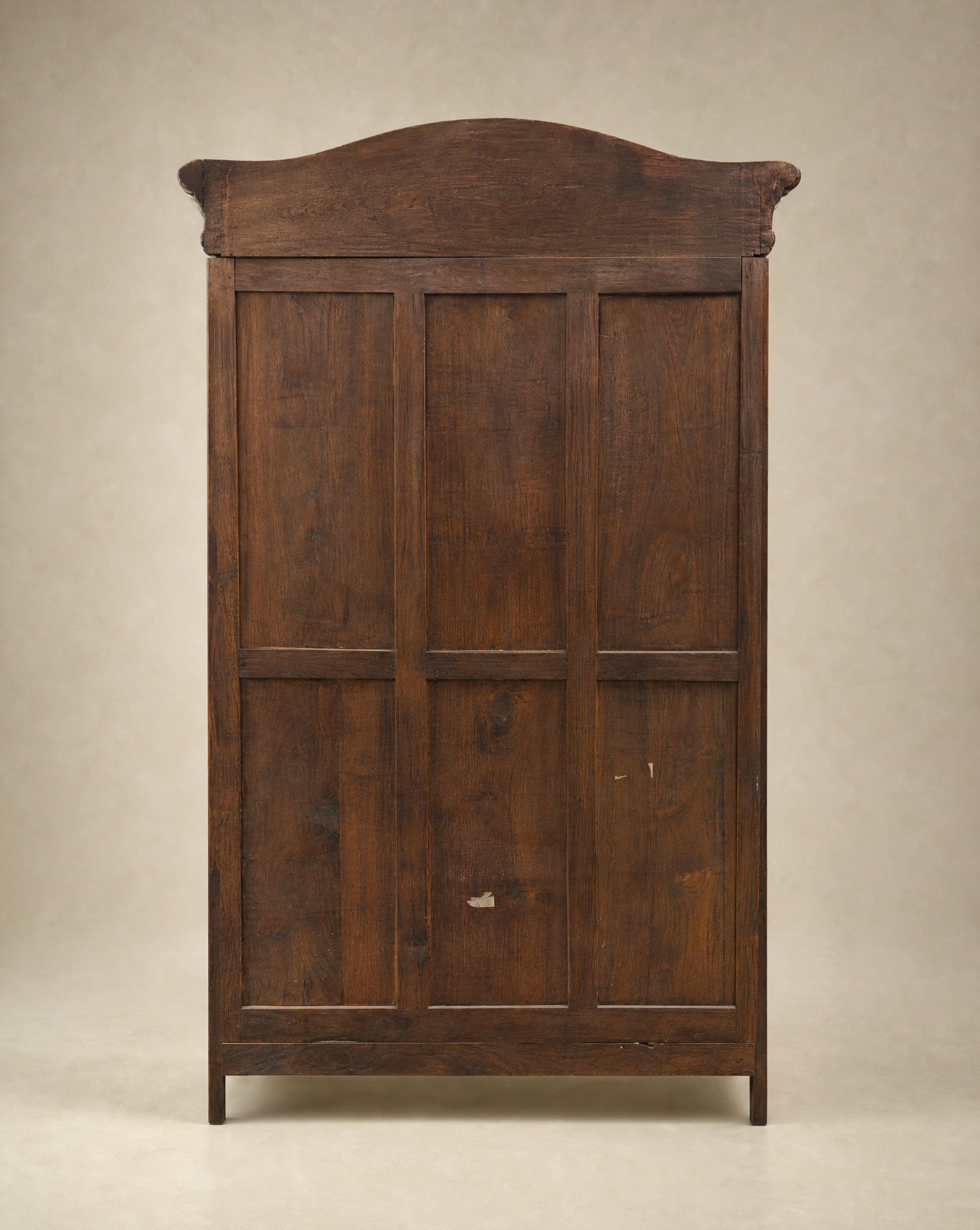 French Louis XV Revival Carved Oak Display Armoire