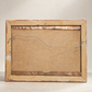 Vintage Western Buffalo Hunt Copper-Tone Metal Relief in Wood Frame – 17" W × 12.5" H