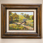 Vintage Original Country Landscape Oil Painting by Ruth Robson – 19.5" W × 16.5" H