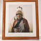 Michael Gnatek “Tribal Wisdom” Signed Limited Edition Native American Portrait Print – 25" W × 28" H