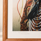 Michael Gnatek “Tribal Wisdom” Signed Limited Edition Native American Portrait Print – 25" W × 28" H
