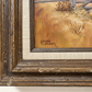 Vintage Rustic American Farmhouse Original Oil Painting on Canvas, Signed Ruth Robson – 27" W × 23" H