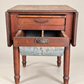 Antique Drop-Leaf Kitchen Worktable with Storage – Circa 1890–1920