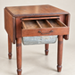 Antique Drop-Leaf Kitchen Worktable with Storage – Circa 1890–1920