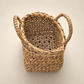 Vintage Open-Weave Wicker Gathering Basket