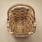 Vintage Handwoven Splint Wood Gathering Basket