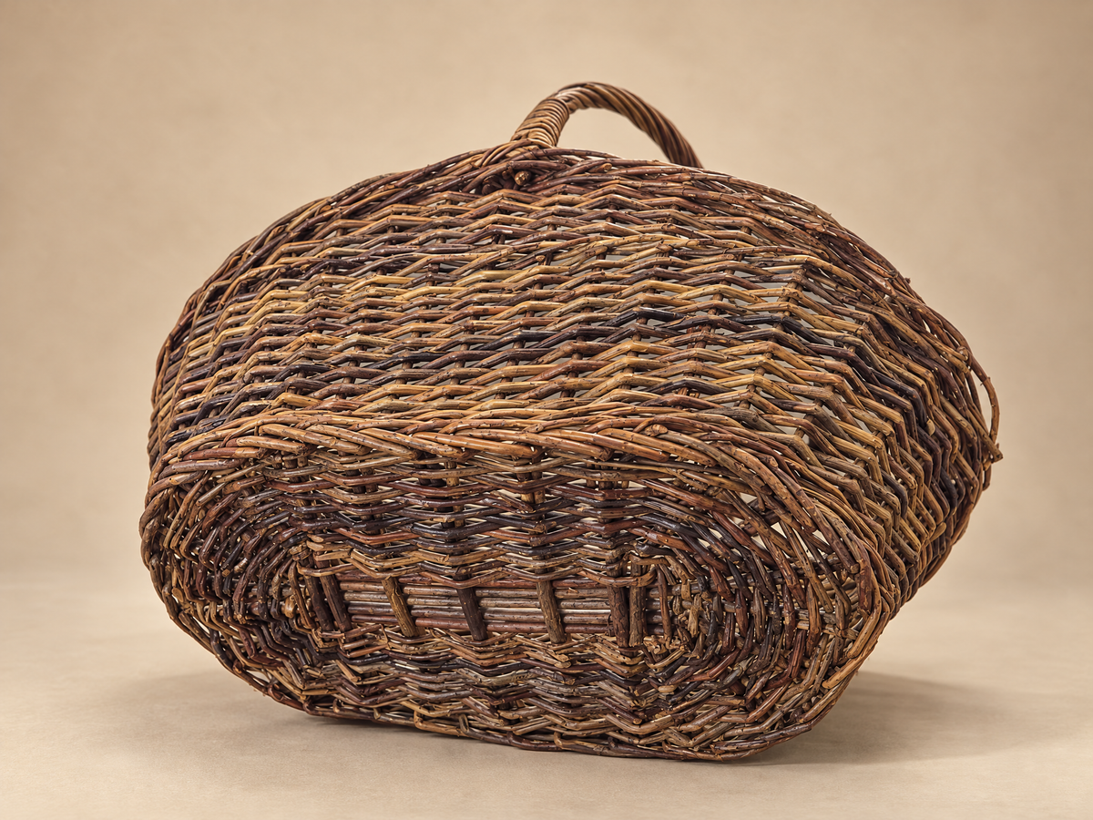 Vintage Rustic Willow Gathering Basket