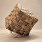 Vintage Handwoven Splint Wood Gathering Basket